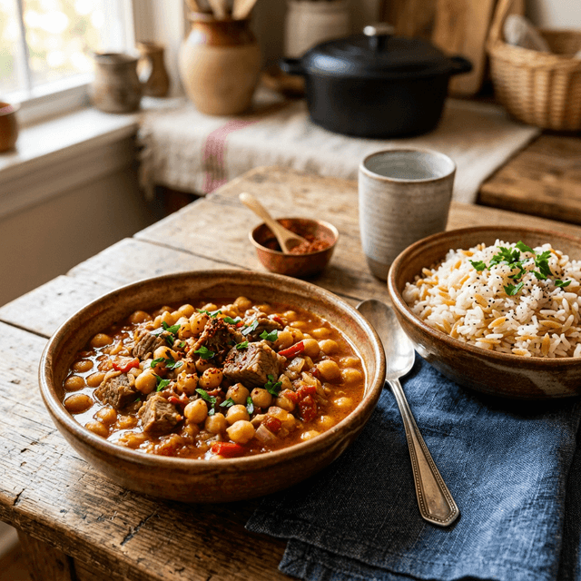 Etli Nohut Yemeği tarifi