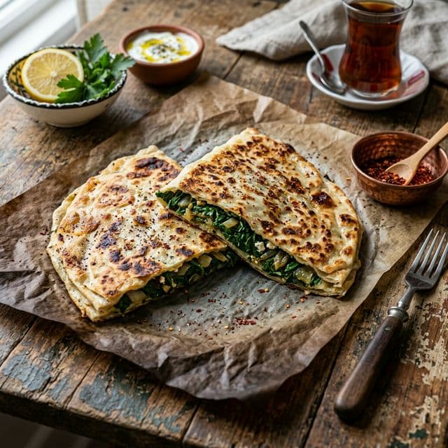 Ispanaklı Gözleme tarifi