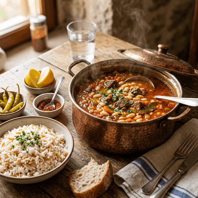 Etli Kuru Fasulye tarifi